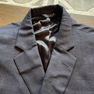 Jos A. Bank Navy Suit Textured